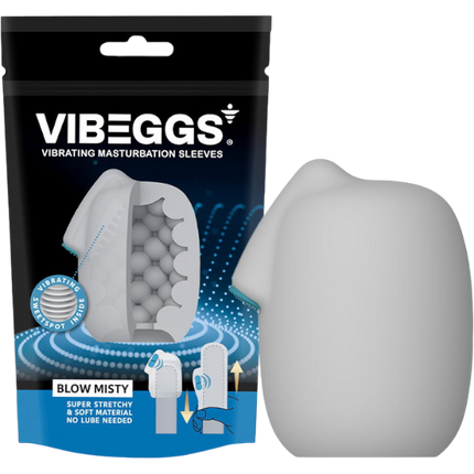 Vibeggs Blow Misty Vibrerende Masturbatie Sleeve Wit – Pocket Pussy