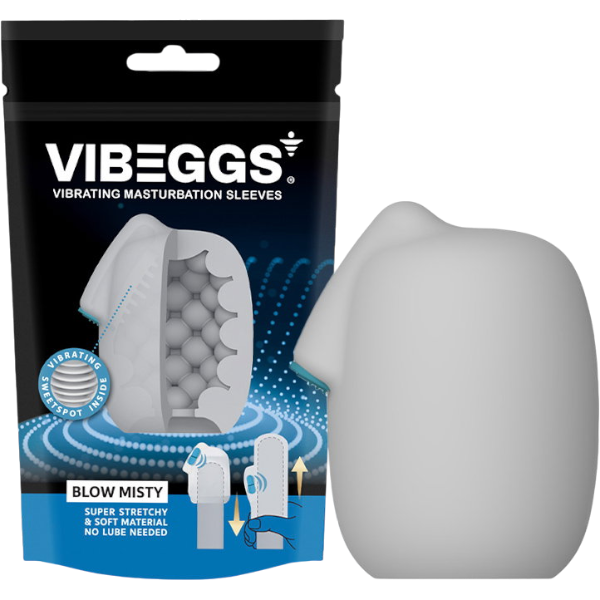Vibeggs Blow Misty Vibrerende Masturbatie Sleeve Wit – Pocket Pussy