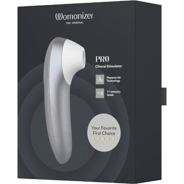 Womanizer PRO Luchtdruk Vibrator Zwart – Premium Clitoris Stimulator